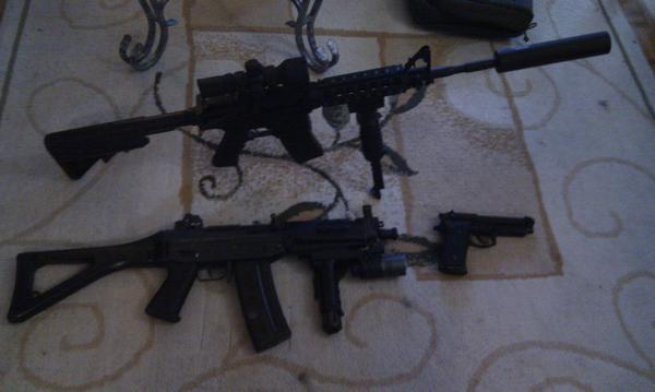 ICS M4 custom
ICS Sig 552 
KJW M9 tac